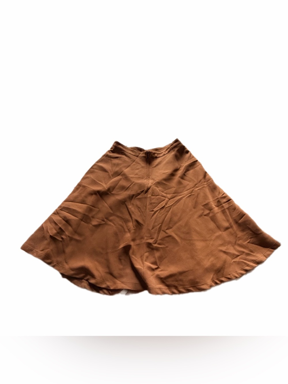 Molly bracken tan wool skater swing skirt L - Picture 3 of 5